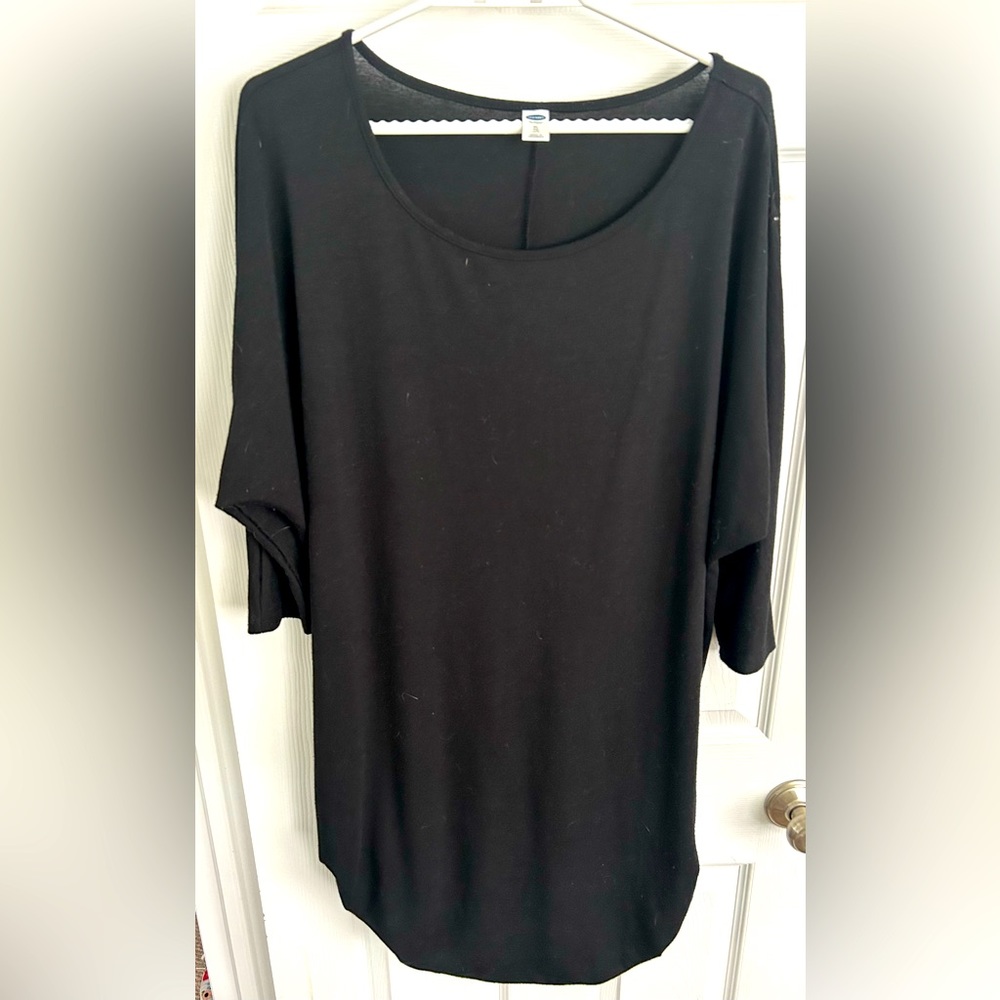 ✨ Old Navy 3/4 Sleeve Black Top